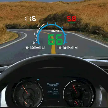 

OBD2 Digital Car Speedometer Head Up Display OBD HUD Car Speed Projector For Car Windshield Projector Over Speed Voltage Alarm