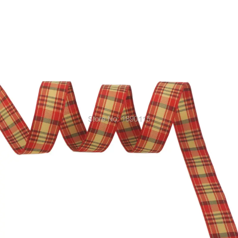 TALA 100yards roll 5 8 font b Tartan b font Plaid Ribbon Polyester Scottish Ribbons Bows