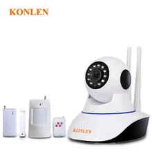 KONLEN Wi-Fi сигнализация с ip-камерой панель управления Беспроводная для дома умный дом дверь движения безопасности CCTV видеонаблюдение