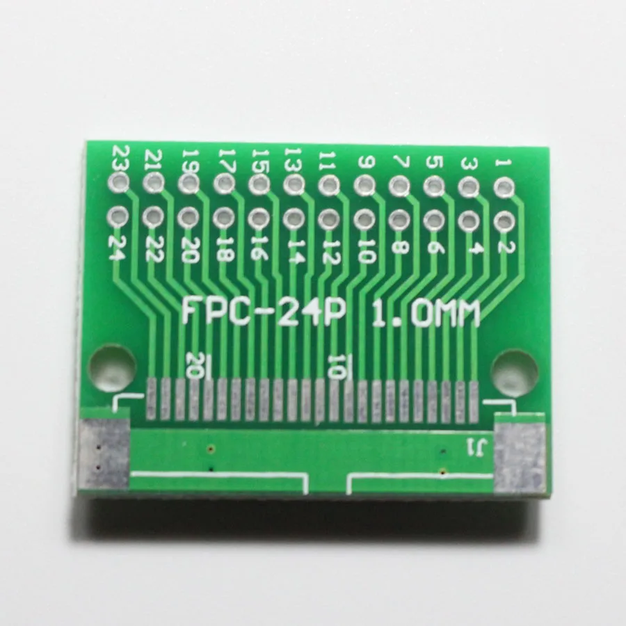 1 шт. 24P FFC FPC адаптер PBC покрытием 0,5 мм/1,0 мм Шаг откидная крышка до 2,54 мм 24Pin плоский кабель Разъем для TFT lcd