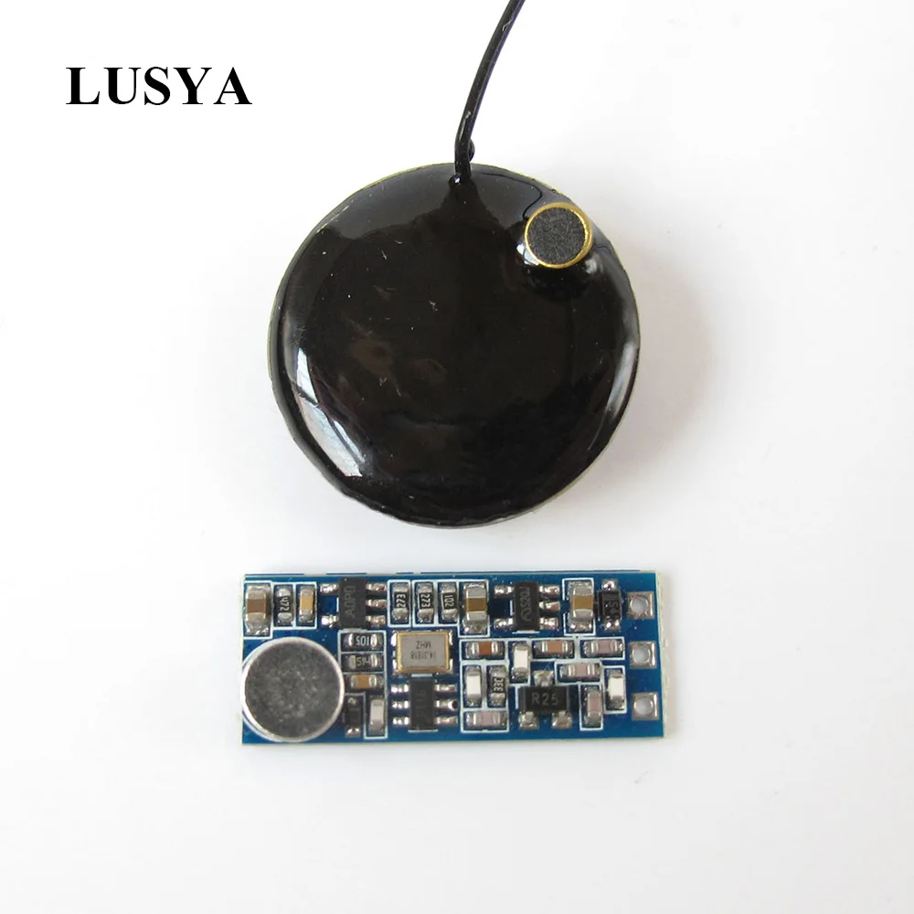 

Lusya UHF wireless microphone FM micro-interphone audio transmitter child monitoring pickup module T0742