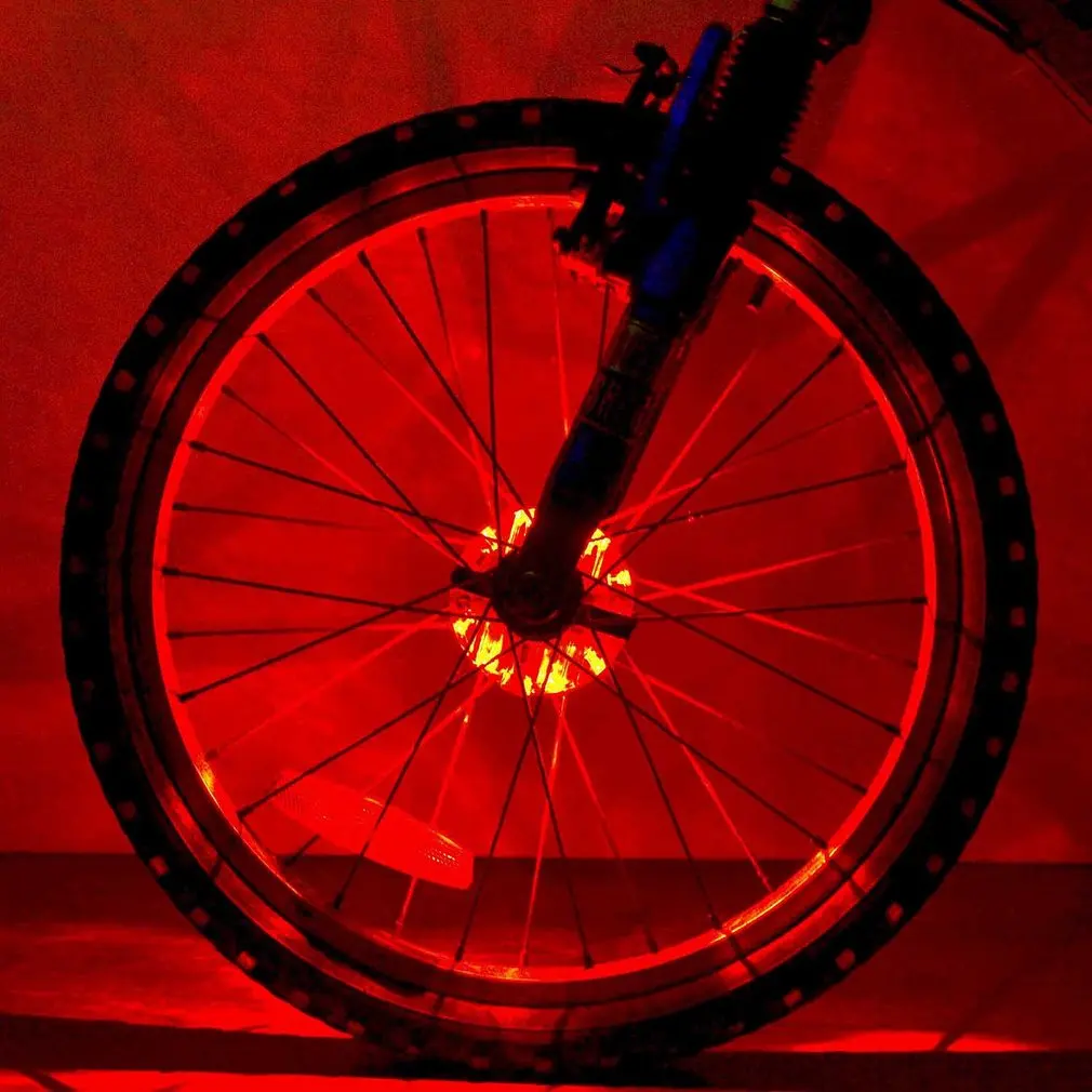 Rechargeable Bicycle Hub Light 8LED USB Charging Cycling Safety Night