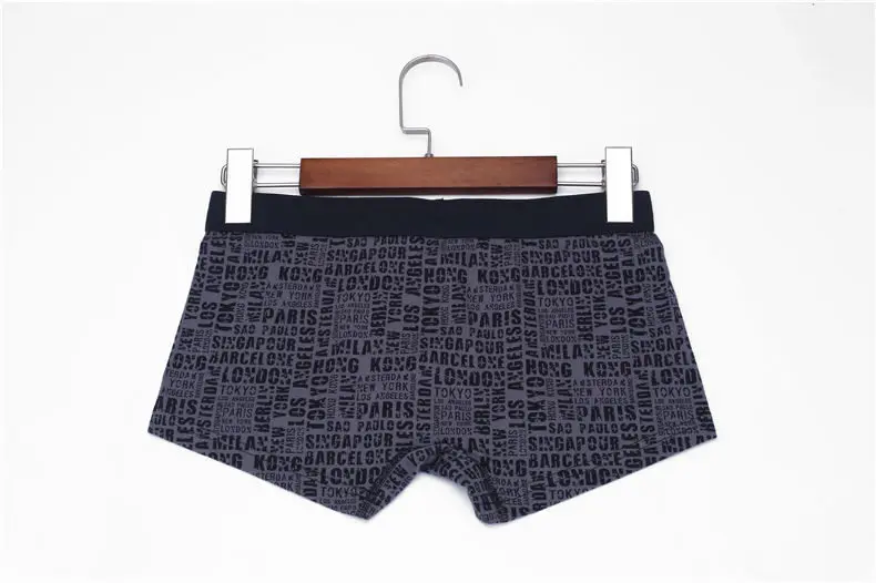 Muls Brand 3PCS Set 5Styles Carding Cotton Boxers Short Men Fast Dry Mens Underwear Male Bodysuit Under Pant Fitted Size M-3XL05