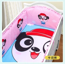 Promotion 5PCS 100 cotton baby bedding sets crib bedding sets for crib set 4bumper sheet