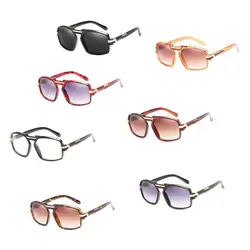 2018 новые золотые металлические Винтажные Солнцезащитные очки Мужские УФ-защитные линзы Мужские Винтажные Солнцезащитные очки смелые очки