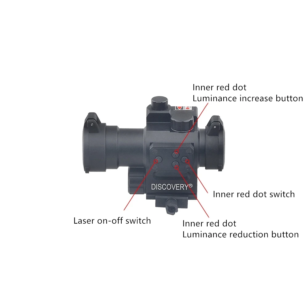 Горячая Распродажа, 1X30 лазерный прицел с красной точкой, тактический охотничий оптический страйкбольный прицел с красной точкой