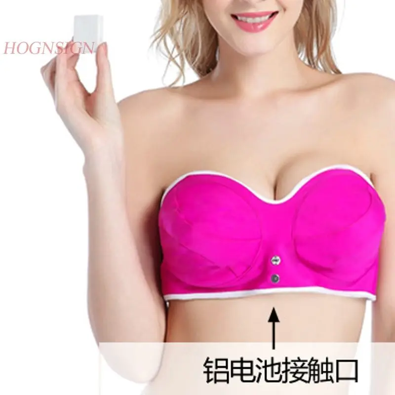 Wireless Instrument Chest Massager Proliferating Breast Sagging Products Underwear Vibration Hot Compress Female Milk Massage maternity lace trim nursing bra wireless lingerie breastfeeding bra for pregnant women pregnancy breast one size sleep underwear