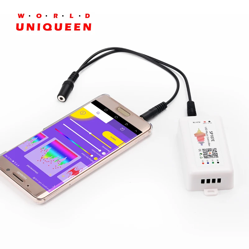 Neue Bluetooth verbindung FÜHRTE digital adressierbare streifen licht controller, traum farbe controller SP107E, 960 pixel bildschirm unterstützung Online