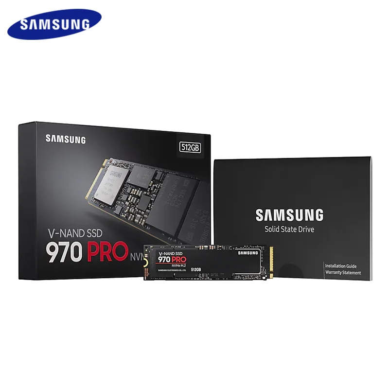 

Original SAMSUNG 970 Pro M.2 SSD 512GB 1TB Internal Solid State Disk Hard Drive PCIe 3.0 x4, NVMe 1.3 For Laptop Desktop MLC PC