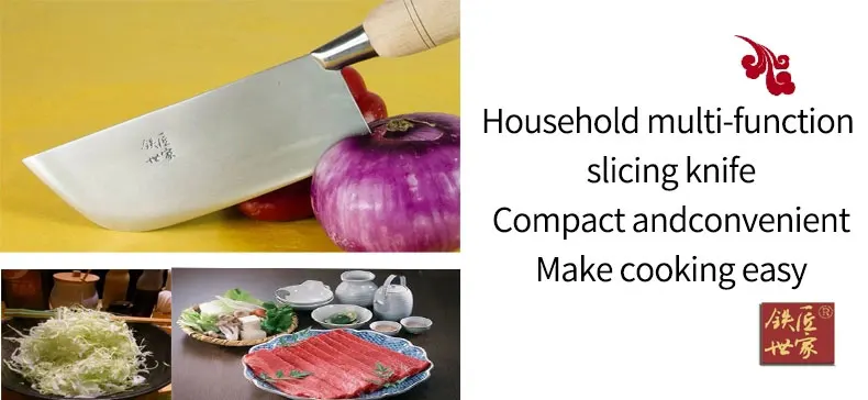 Kitchen chef slicing knife stainless steel chinese handmade forged cooking knife vegetable fruit bread kitchen knives cocina