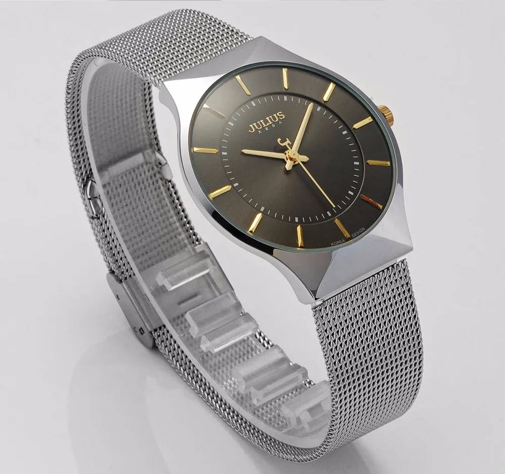 Julius Men Watch Stainless Steel Band Analog Display Quartz Wristwatch (19)