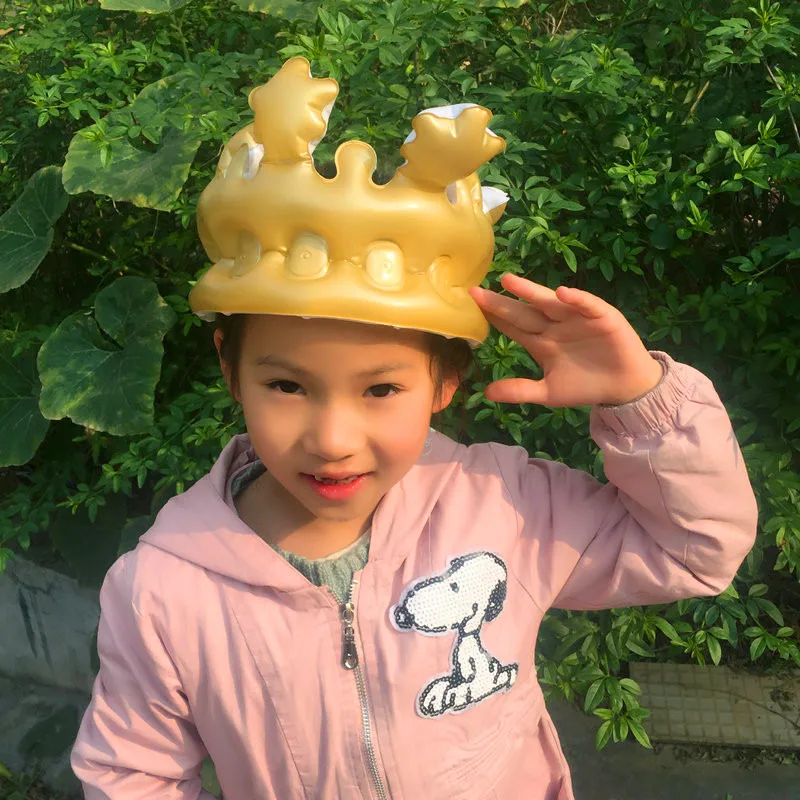 Надувные Мультяшные шляпы королева воздушный шар из ПВХ игрушки новинка поздравительная открытка детские подарки Детские головные уборы