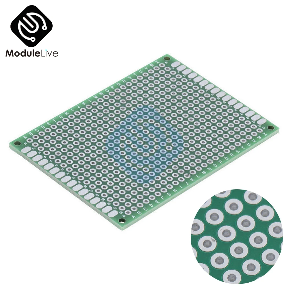 

1PCS Double Side Prototype PCB nned Universal Breadboard 5x7 cm 50mmx70mm