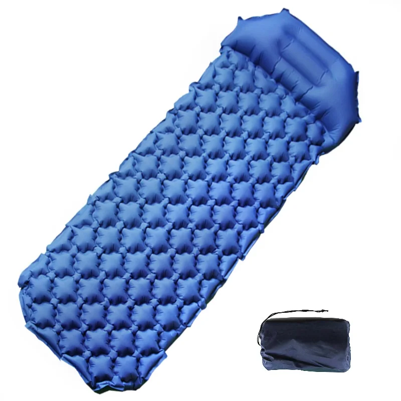خفيفة سريع ملء نفخ وسادة النوم التخييم حصيرة مع وسادة مرتبة هوائية وسادة النوم حقيبة أريكة قابلة للنفخ