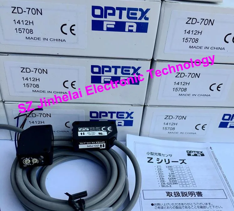 

New and original ZD-70N OPTEX PHOTOELECTRIC SWITCH Photoelectric sensor, NPN output