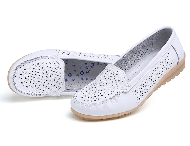 AH 168-New Arrival Cow Leather Women Loafers-13