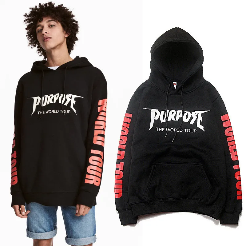BDLJ 2019 New Winter Fleece Justin Bieber men and woman Hoodies & Sweatshirts Pure 100%Cotton Single Men Hoodies Purpose Tour