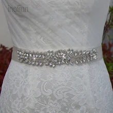 Inofinn WH33 Кристалл Стразы вечернее платье Аксессуары свадебные пояса, пояс невесты свадебные ленты Пояски