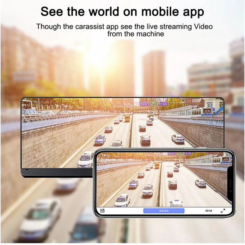 QUIDUX Автомобильный видеорегистратор 8 0 &quotgps навигация FHD 1080 P Android автомобильная