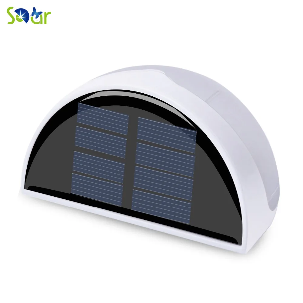 4Pack 6LED Light Sensor Light Outdoor Waterproof Garden Fence Lamp Turn