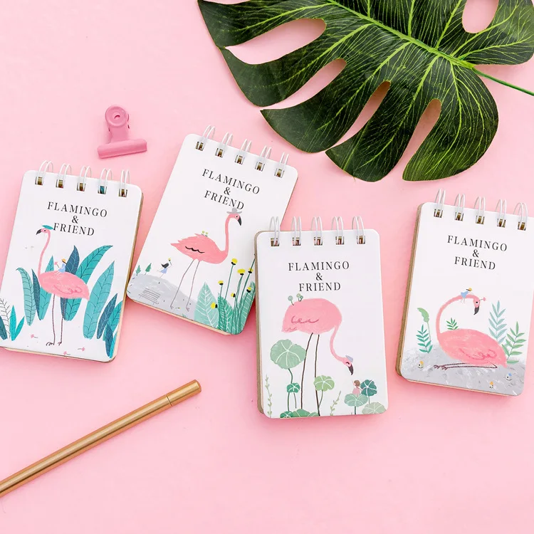 

Flamingoes notebook cactus Daily Weekly Planner Spiral Notebook Day Plan Diary Notebook Time Organizer School Supplies Agenda