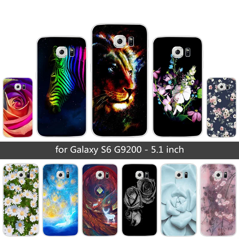 Силиконовый чехол для Samsung Galaxy S6 G9200 G920f G920i G920A цветная задняя крышка G920 тонкий из