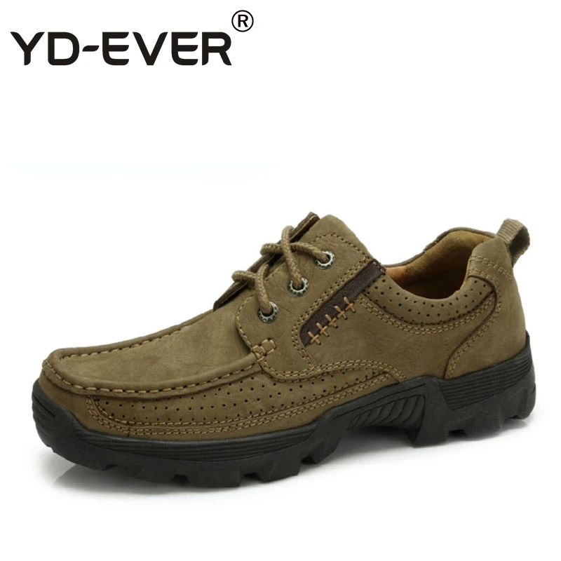 YD EVER 100 Genuine Leather Men shoes,oxfords Casual Driving shoes