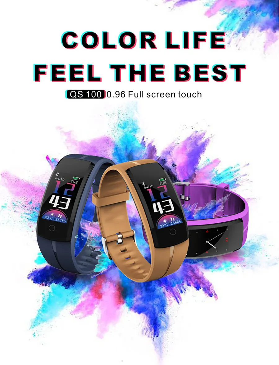 BOAMIGO Black Smart Watches LED Display Unisex Bracelet Sports Wristband Message Reminder Bluetooth Camera for IOS Android Phone (12)