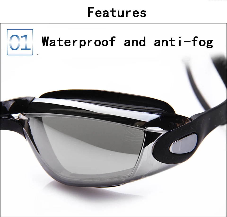 Очки для плавания ming с затычкой для ушей, профессиональные очки для плавания для взрослых мужчин и женщин, силиконовые очки для бассейна, противотуманные очки, затычка для ушей