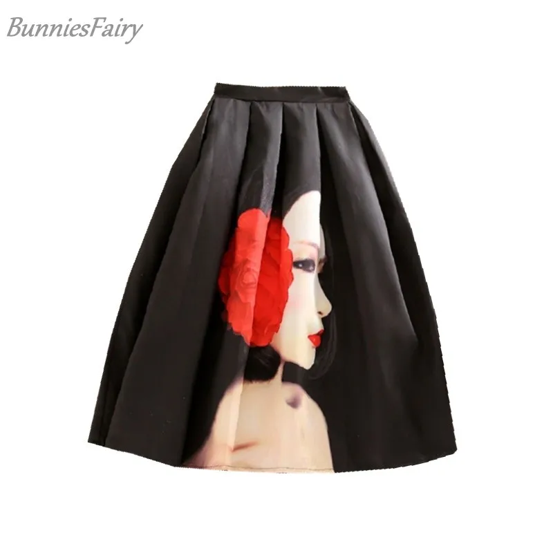 Бренд BunniesFairy весна 2020 новинка Хепберн шикарные винтажные модные черные юбки