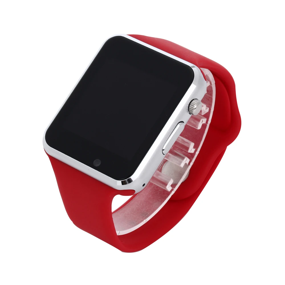 A1 наручные часы Bluetooth Смарт часы Спорт Шагомер с sim-камерой Smartwatch для Android смартфон Россия T15 - Цвет: red