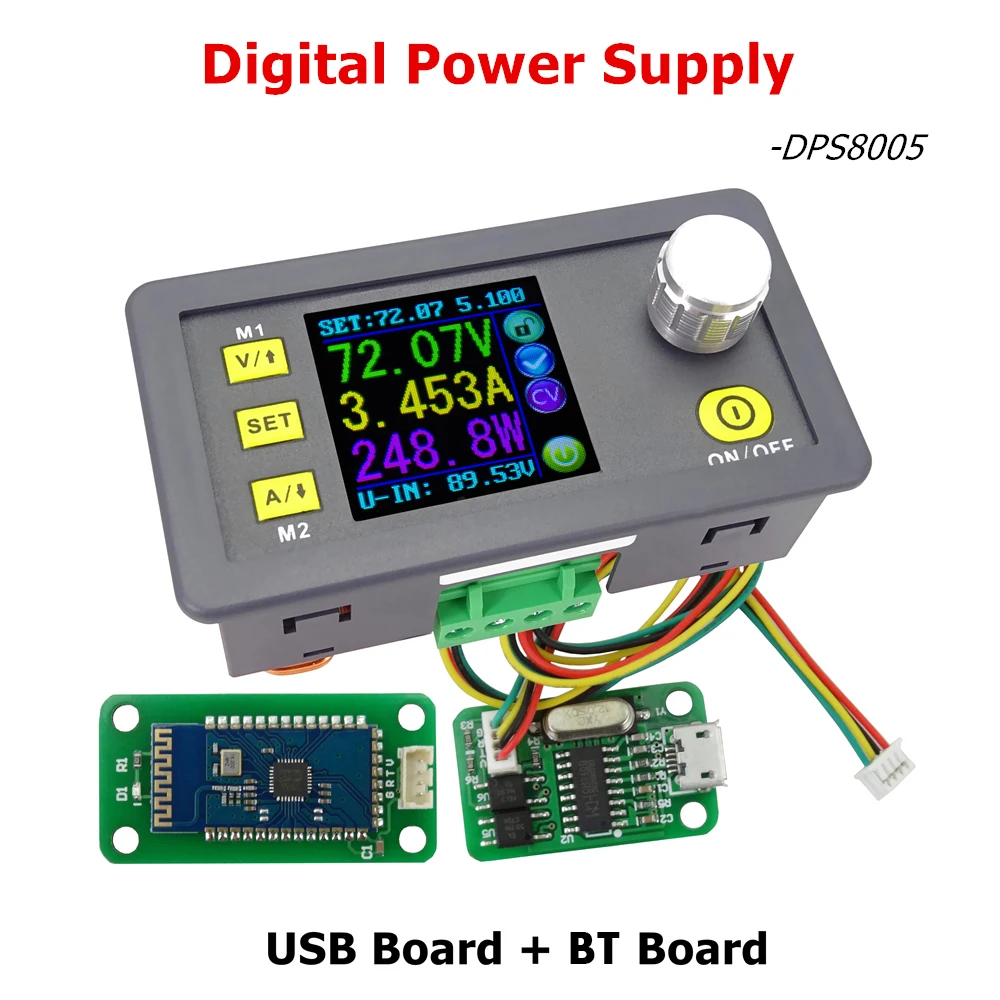 

RD DPS8005-USB-BT LCD Digital Programmable Constant Voltage Current Step-down Power Supply Module Voltmeter