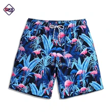 QIKERBONG Для мужчин Пляжные шорты совета боксер Мужские Шорты для купания короткие Повседневное быстрое высыхание бермуды Короткие штаны Для мужчин купальники
