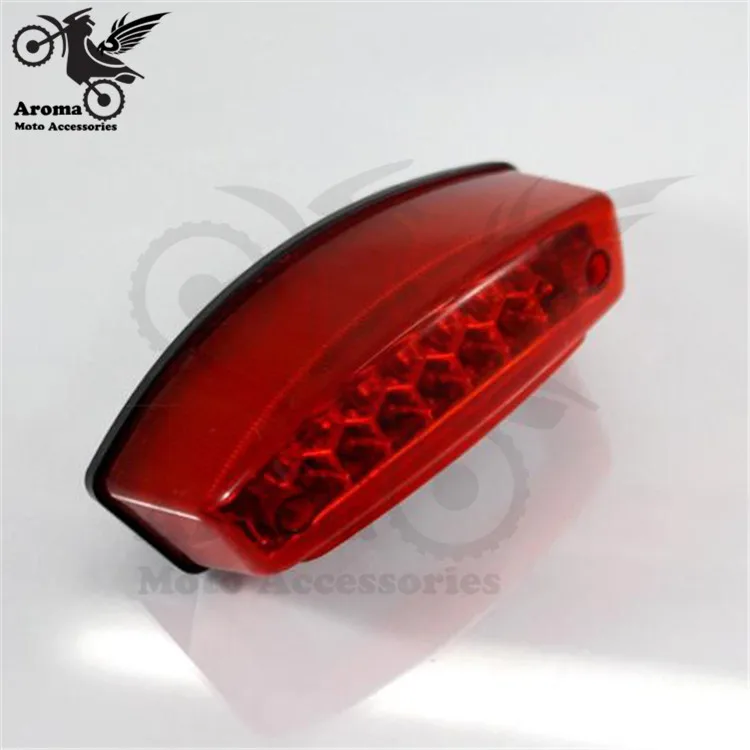

red lens Professional modification accessories motorcycle brake light LED Brake Stop Running Rear Tail Light Indicator motorbike