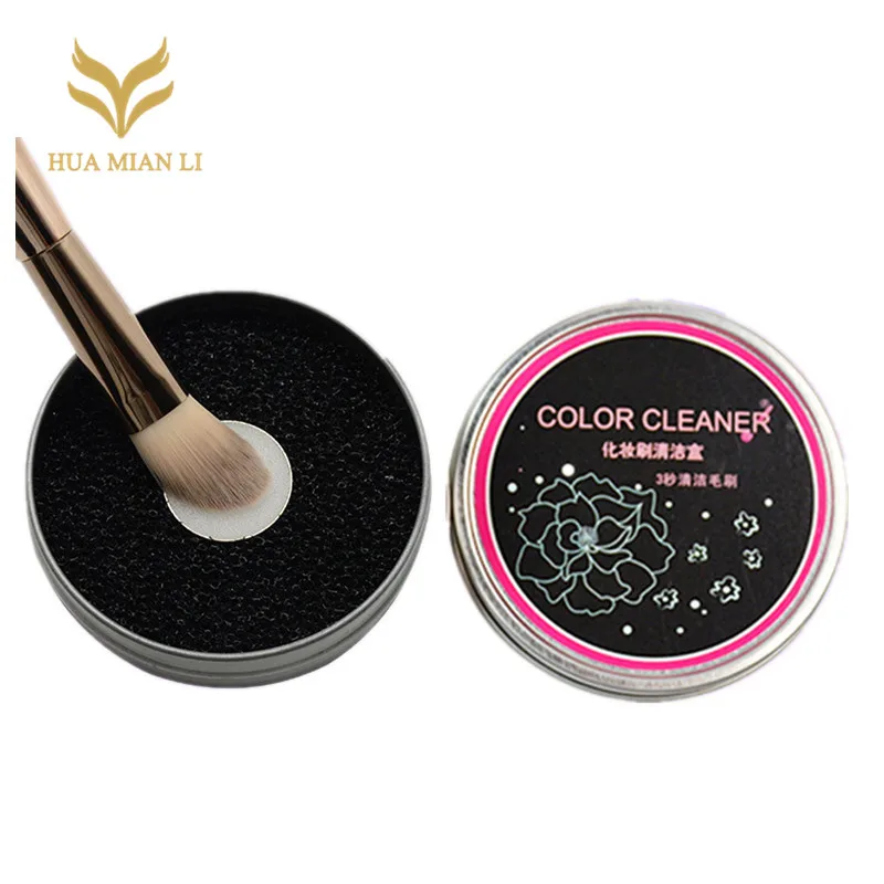 

1pcs Makeup Brush Cleaner Sponge Remover Color Brush Eyeshadow Sponge Tool Cleaner esponja maquiagem saniye makeup demaquilante