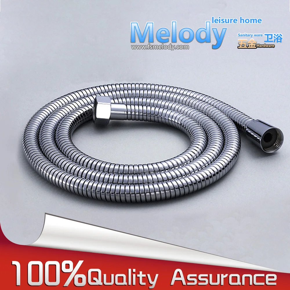 

Me-SP002 Stainless Steel Braided Water Heater Connector Pipe Tube Flexible Shower Hose explosion-proof double buckle 1.5m(59")