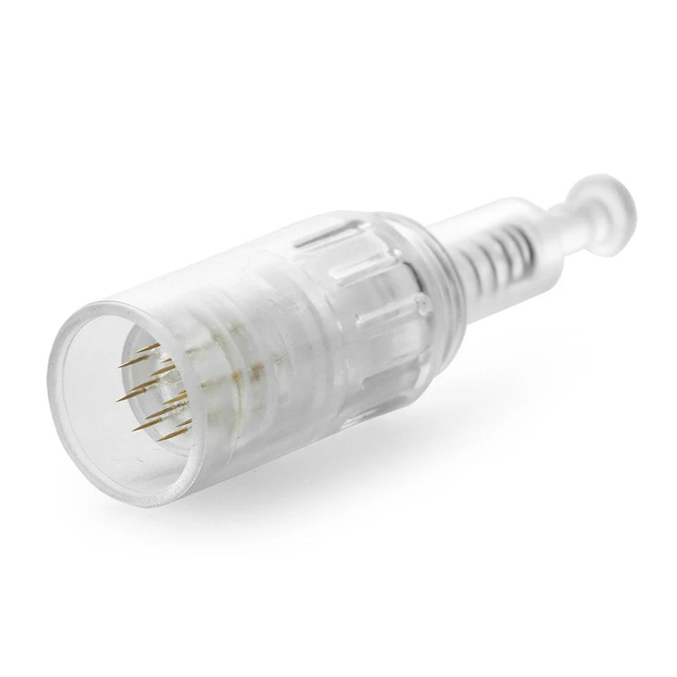 Porta para Microneedle Lote Silicone Descartável 9 12 36 42 Pin 3d Micro Rodada Nano Agulhas Cartuchos 10 Milímetros Parafuso Derma Caneta 50 Pçs - 9 Beleza e saúde