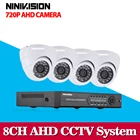 Best Price as low as $230.88 8CH 1MP HD AHD CCTV Camera 720P 24 Leds Day Night Vision Outdoor/Indoor Security Camera System Home Surveillance Kits no HDD