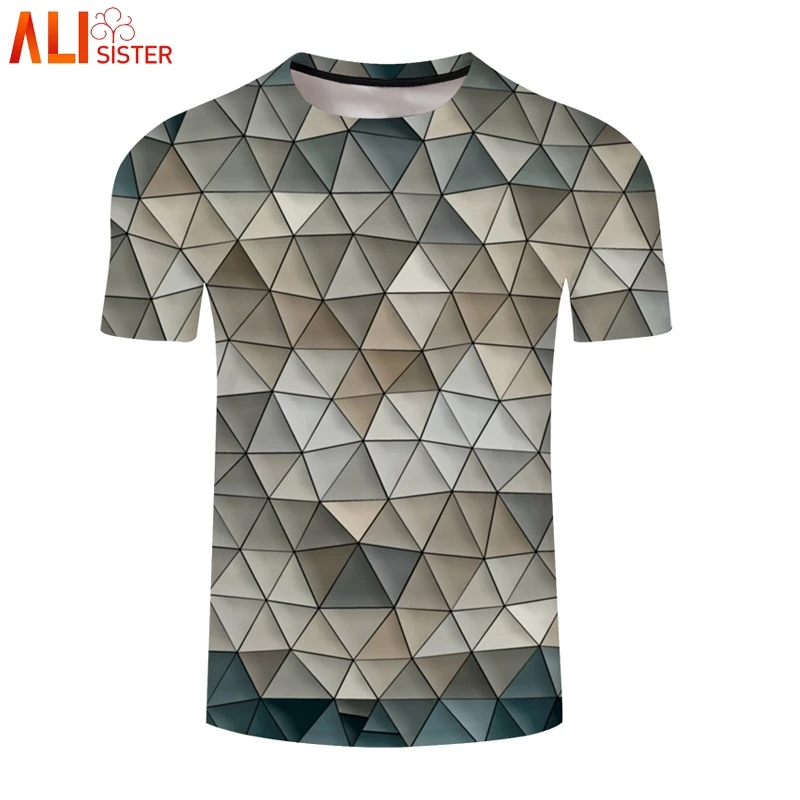 

Alisister casual 3d T Shirt Argyle Color Blocks summer tees Men Women T-shirts Short Sleeve Funny Tee Shirt Homme Underwear