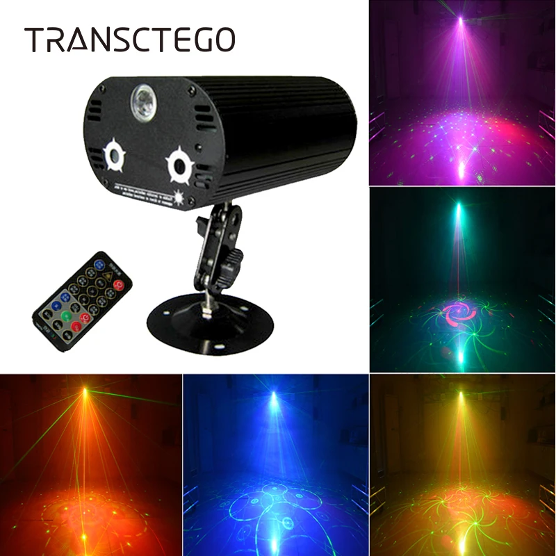 36 узоров светодиодный лазерный Звездный проектор диско свет DJ RGB 3 объектива мини