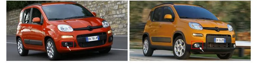 2 шт./компл. стайлинга автомобилей для FIAT Panda 2012 2013 9 штук светодиодов Противотуманные фары H11 12В 55 Вт галогенные Противотуманные фары фара