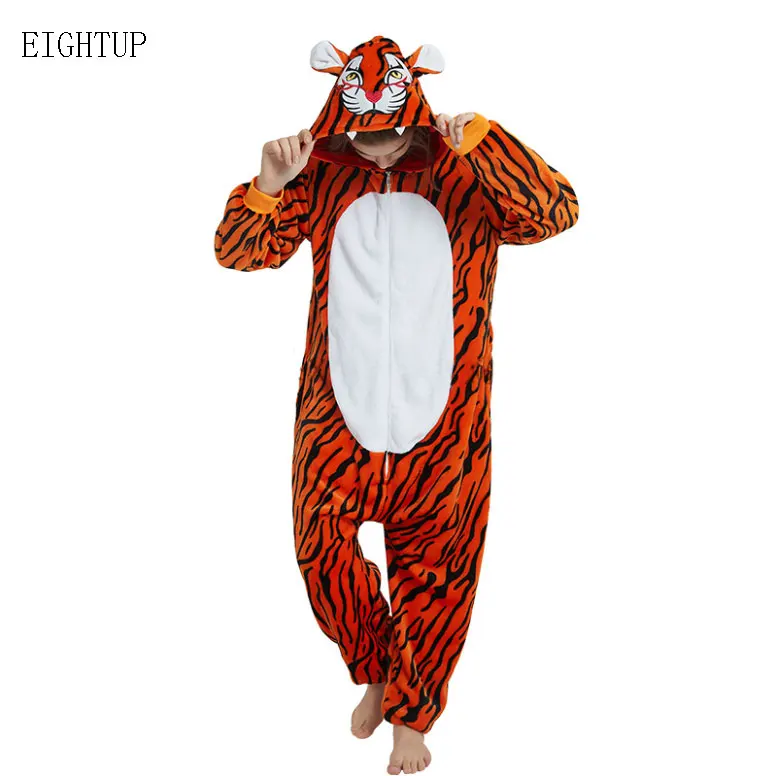 

Kigurumi New Tiger Onesies Adult Children Animal Pajama Cosplay Costume Sleepwear Panda Dragon Totoro Unicorn Raccoon Onesie