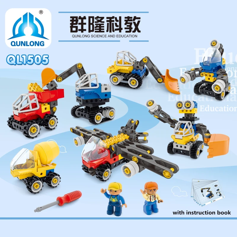 

large City Engineering Technic Machine Building Blocks Compatible with big size Technic Enlighten Bricks Toy Children boy Gifts