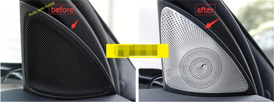 Lapetus двери автомобиля внутренний столб Стереодинамик рельефная Накладка для отделки для Mercedes Benz E Class E-Class W213