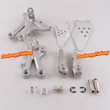 Aluminum Alloy Front Rider Foot Pegs Footrest Brackets for Kawasaki 04 05 NINJA ZX10R Motorcycle Spare