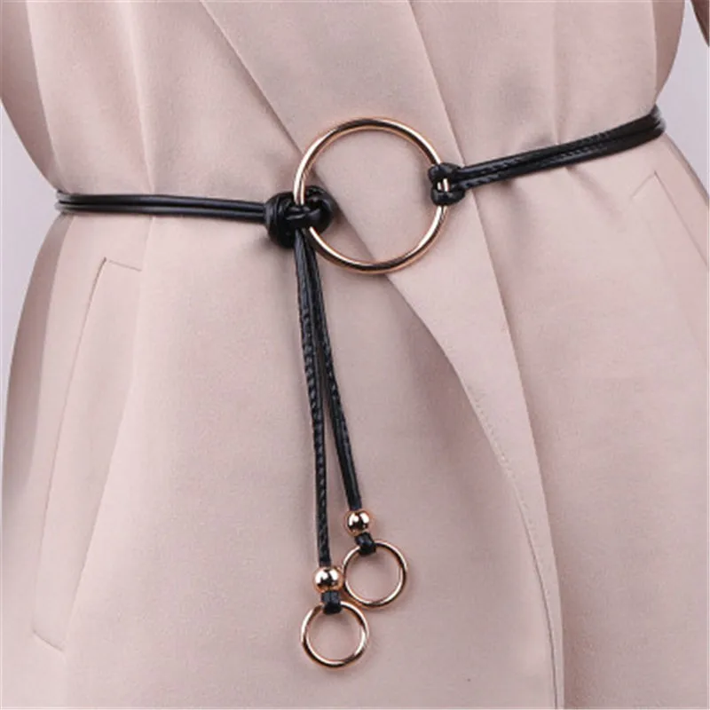 

Thin waist Leather Belt Female Pure Color Waist Belts Women Dress Wild Small Belt Strap mujer cinto feminino cinturones Hot Sale