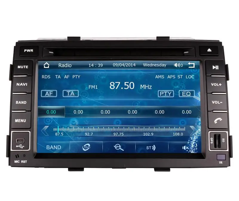 Best 7" in-dash Car DVD player with GPS(optional),audio Radio stereo,USB/SD,AUX,BT/TV,car multimedia headunit for Kia SORENTO 2011 1
