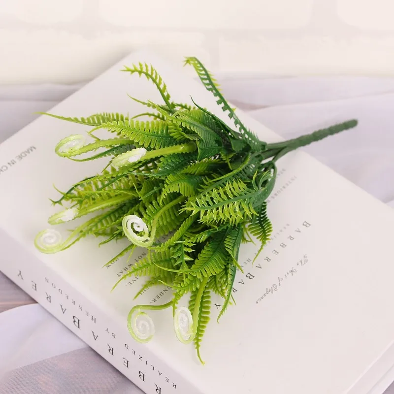 artificial flowers of grass green spring grass flower four colors plastic flowers wedding home decoration flower (16)