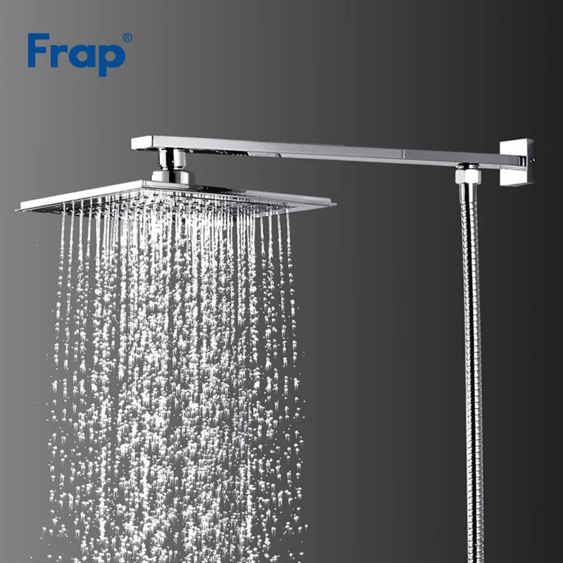 Frap New 205 205mm Abs Square Overhead Rain Shower Head Stainless Frap New 205 205mm Abs Square Overhead