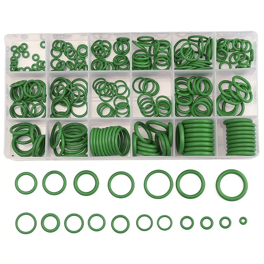 270PC Air conditioning Rubber Washer Assortment Green Standard Parts